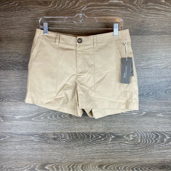 Nordstrom Pants - Nordstrom Signature Beige Patch Pocket Utility Shorts NWT Size 4